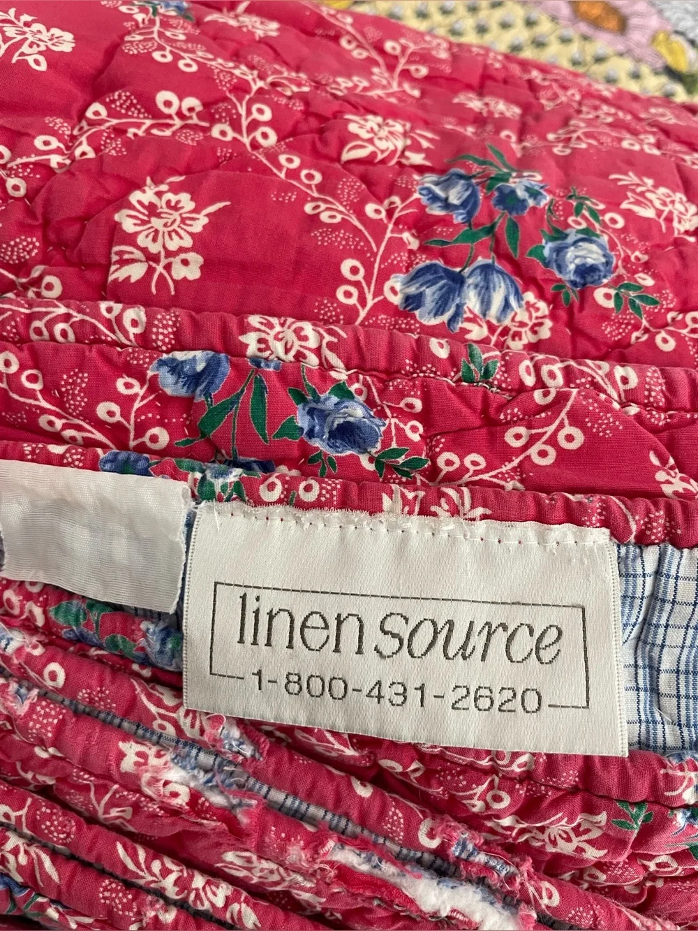 THE LINEN SOURCE Y2K Cotton Floral Cottagecore Shabby Chic Romantic King Quilt
